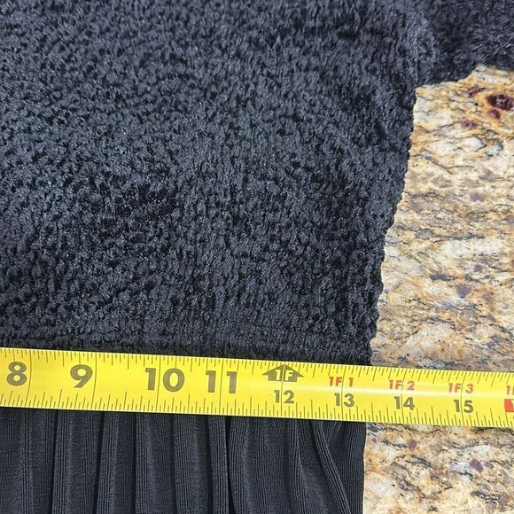 Pipe Dreams Vintage Boucle Textured Top Wide Leg Jumpsuit In Black Size M - Picture 8 of 11